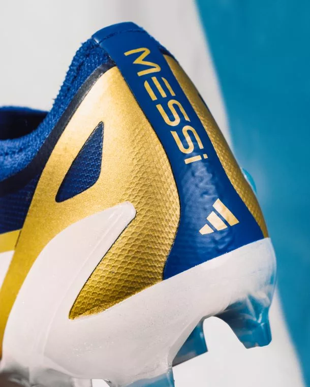 Close up of Messi Gen10s Football Boot Heel.