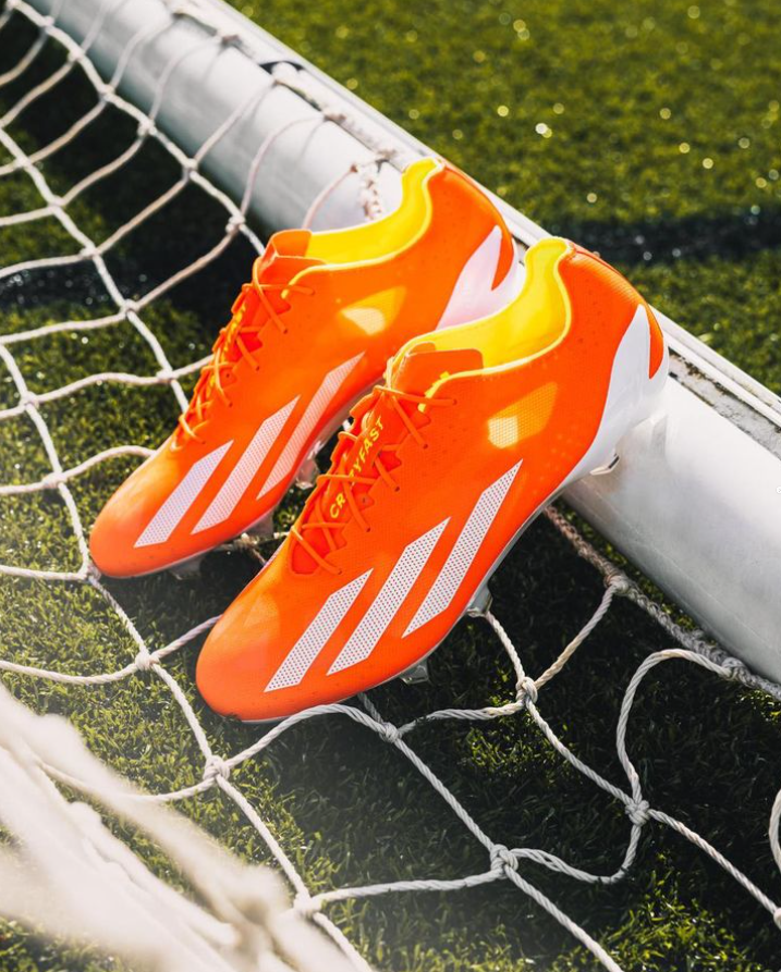adidas X Crazyfast+ on-pitch. Available at Lovellsoccer.co.uk