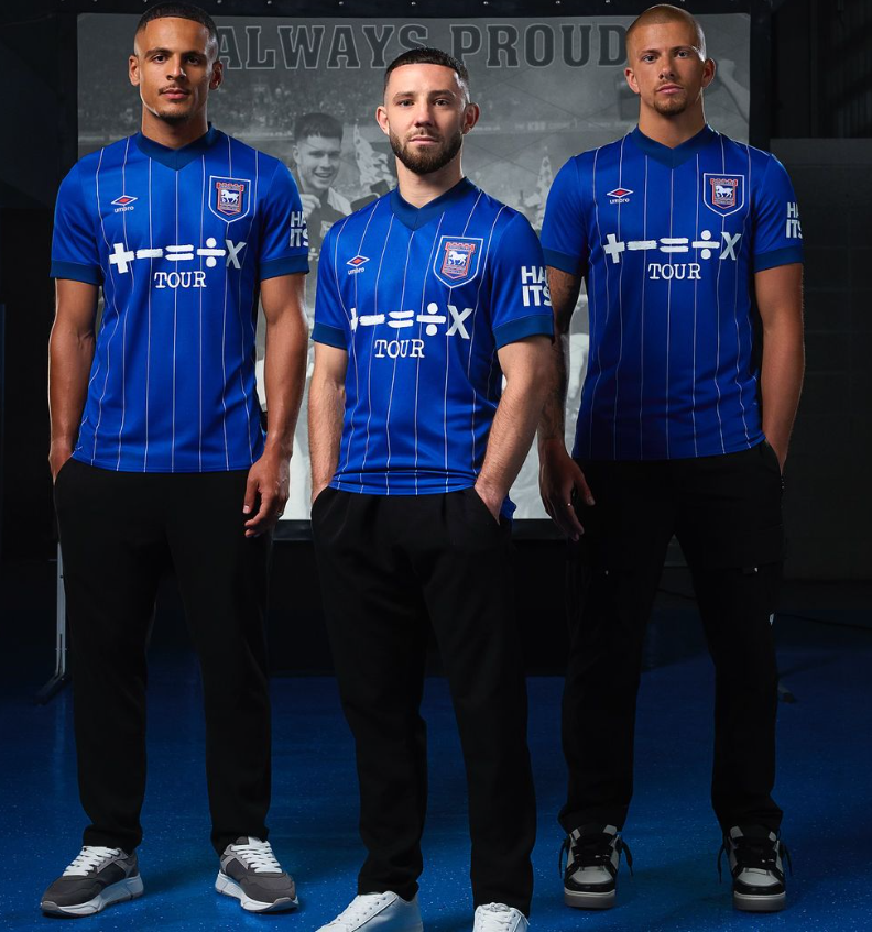 Ipswich Town Home Shirt for 2024/25 Premier League Season.