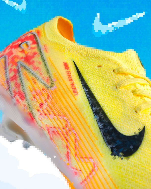 Close up of Nike's GripKnit technology found on the 2024/25 KM Mercurial Football boots.